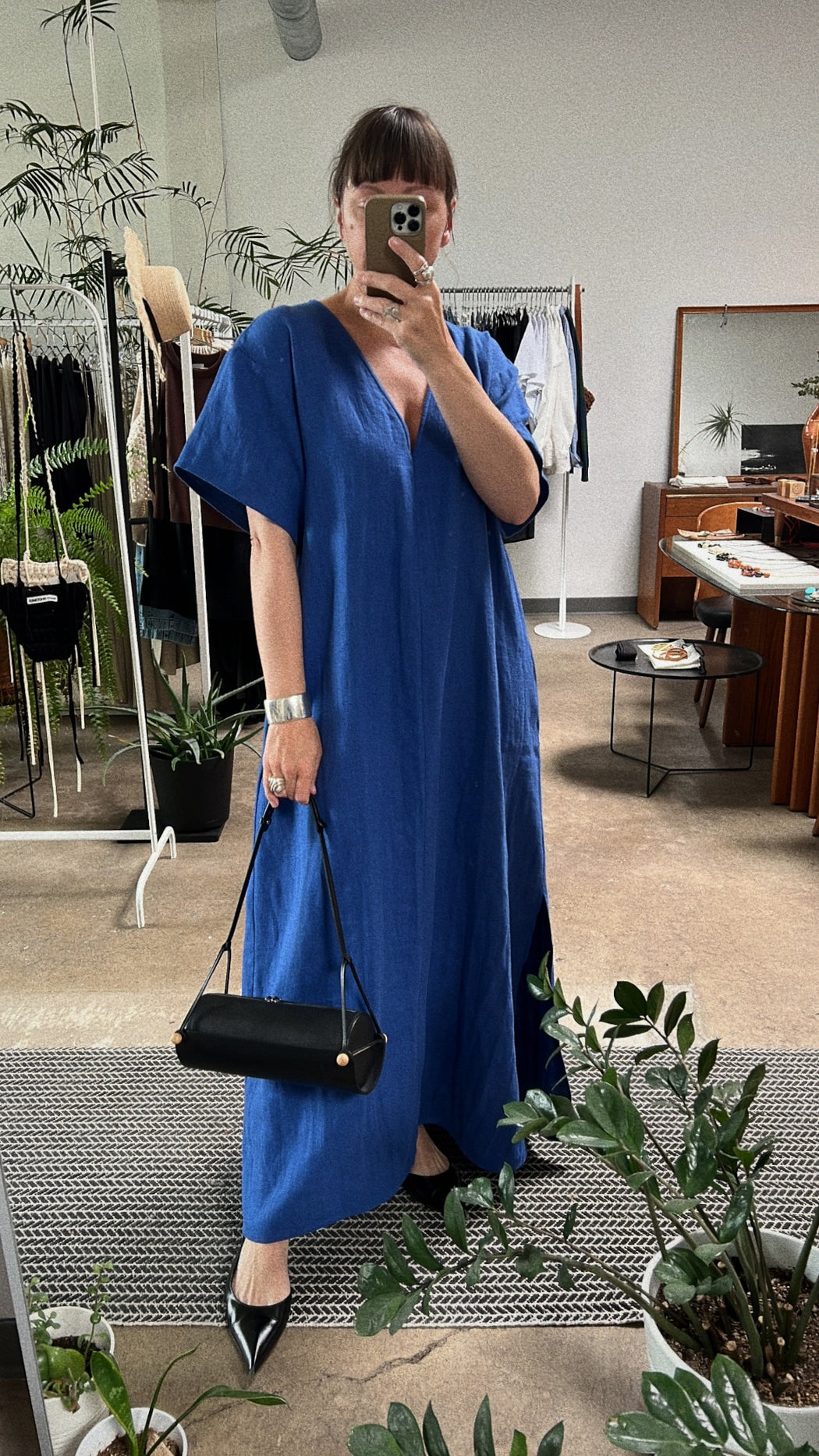 Essential V-Neck Maxi Dress | Sapphire