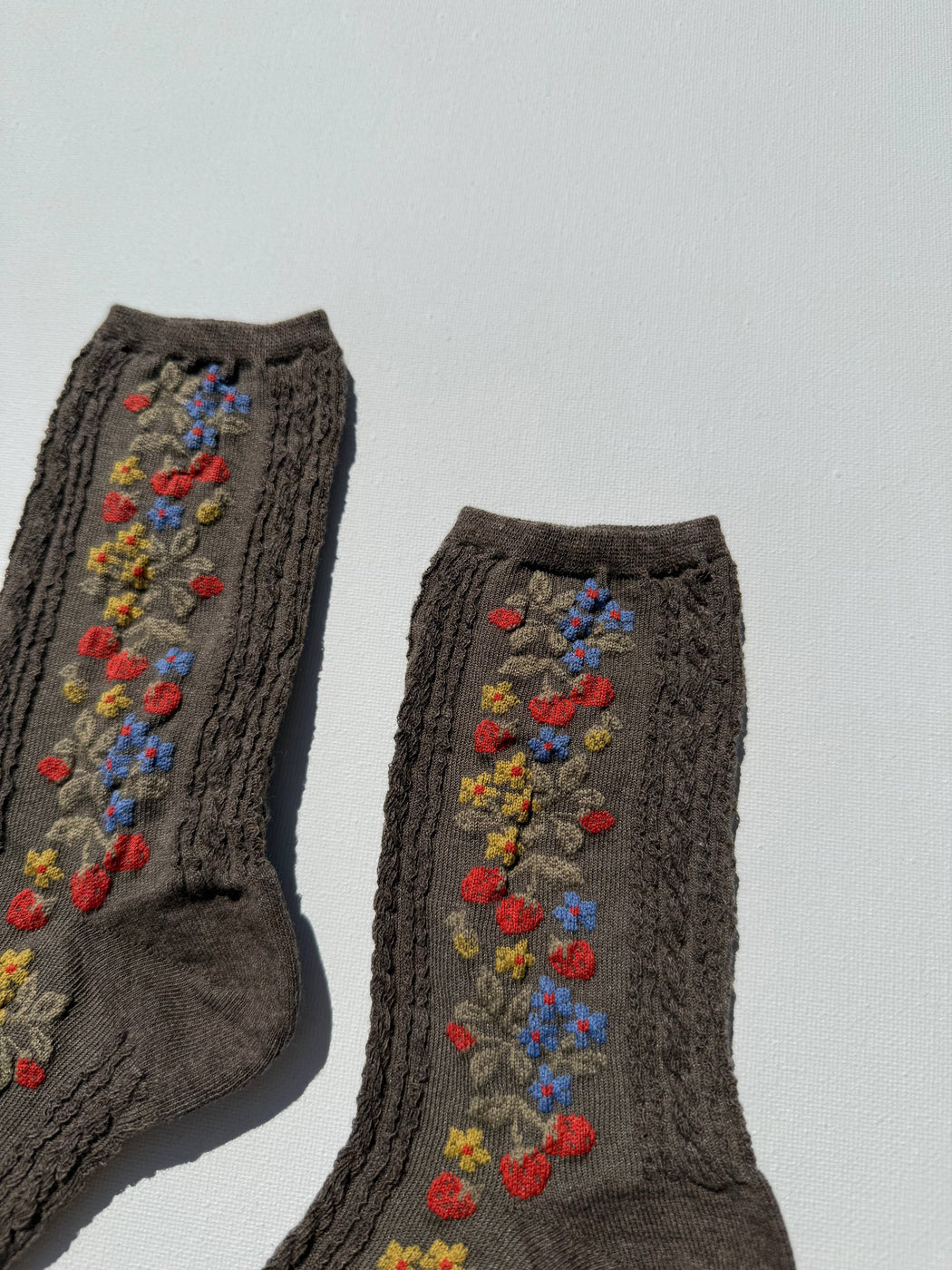 WILD STRAWBERRY SOCKS | Dark Chocolate