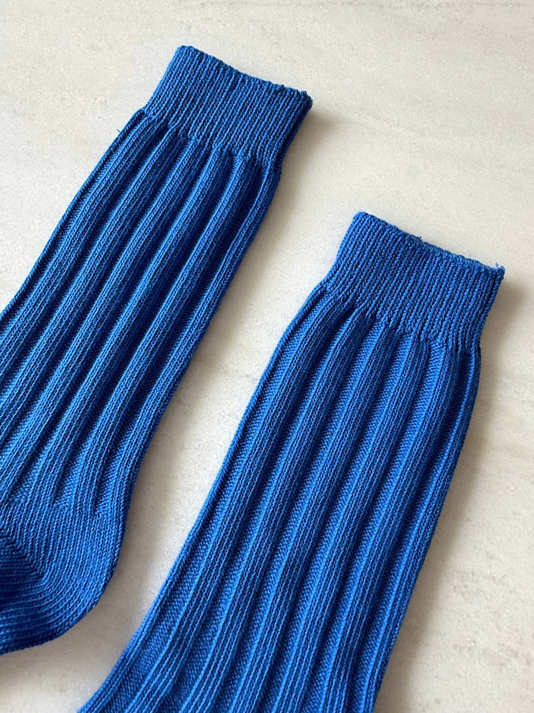 EVERYDAY COTTON RIBBED SOCKS | BRIGHT BLUE