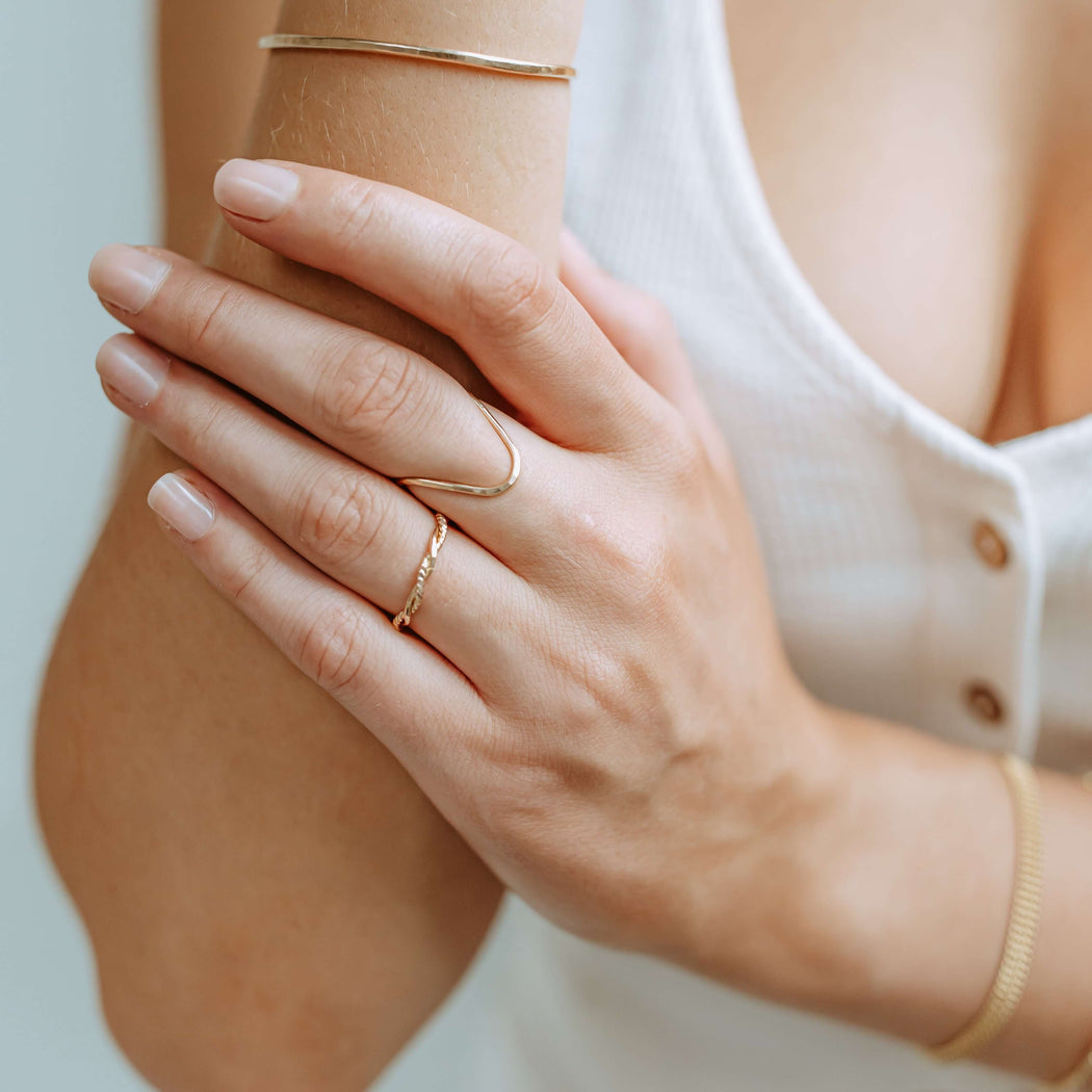 Rising Tide Ring | Sterling Silver or 14kt Gold Fill
