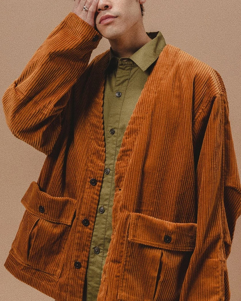 RAILROAD CARDIGAN #592 | Burnt Sienna