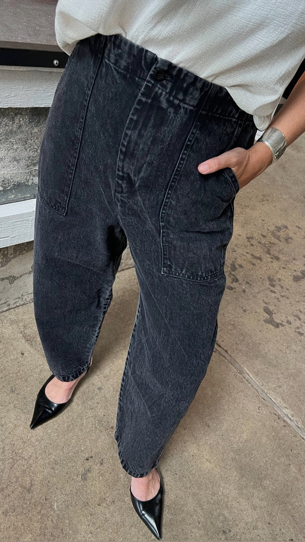 PAINTER PANT DENIM | WASHED BLACK