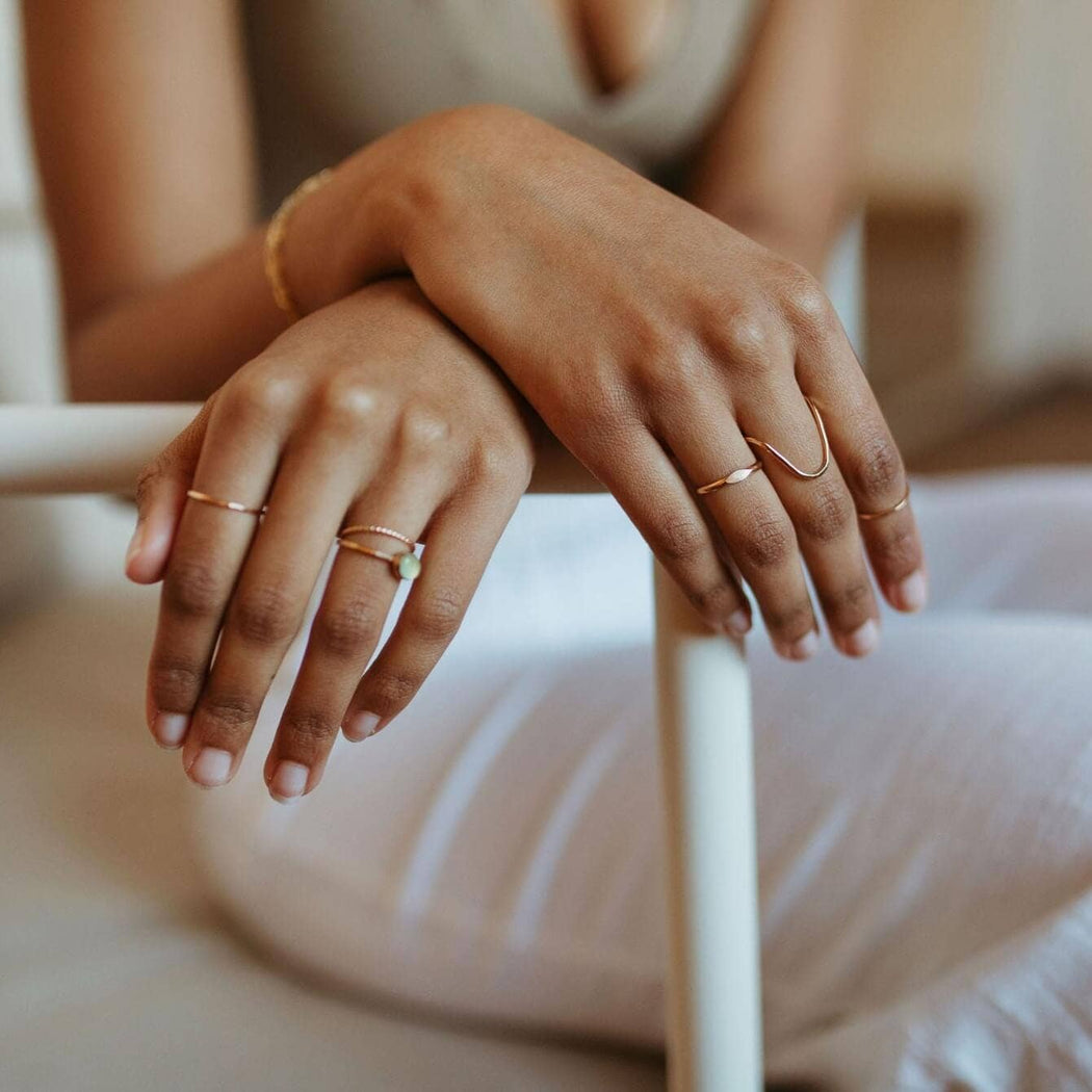 Rising Tide Ring | Sterling Silver or 14kt Gold Fill