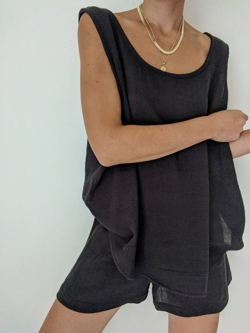 Marni Waffled Cotton Tank | Natural