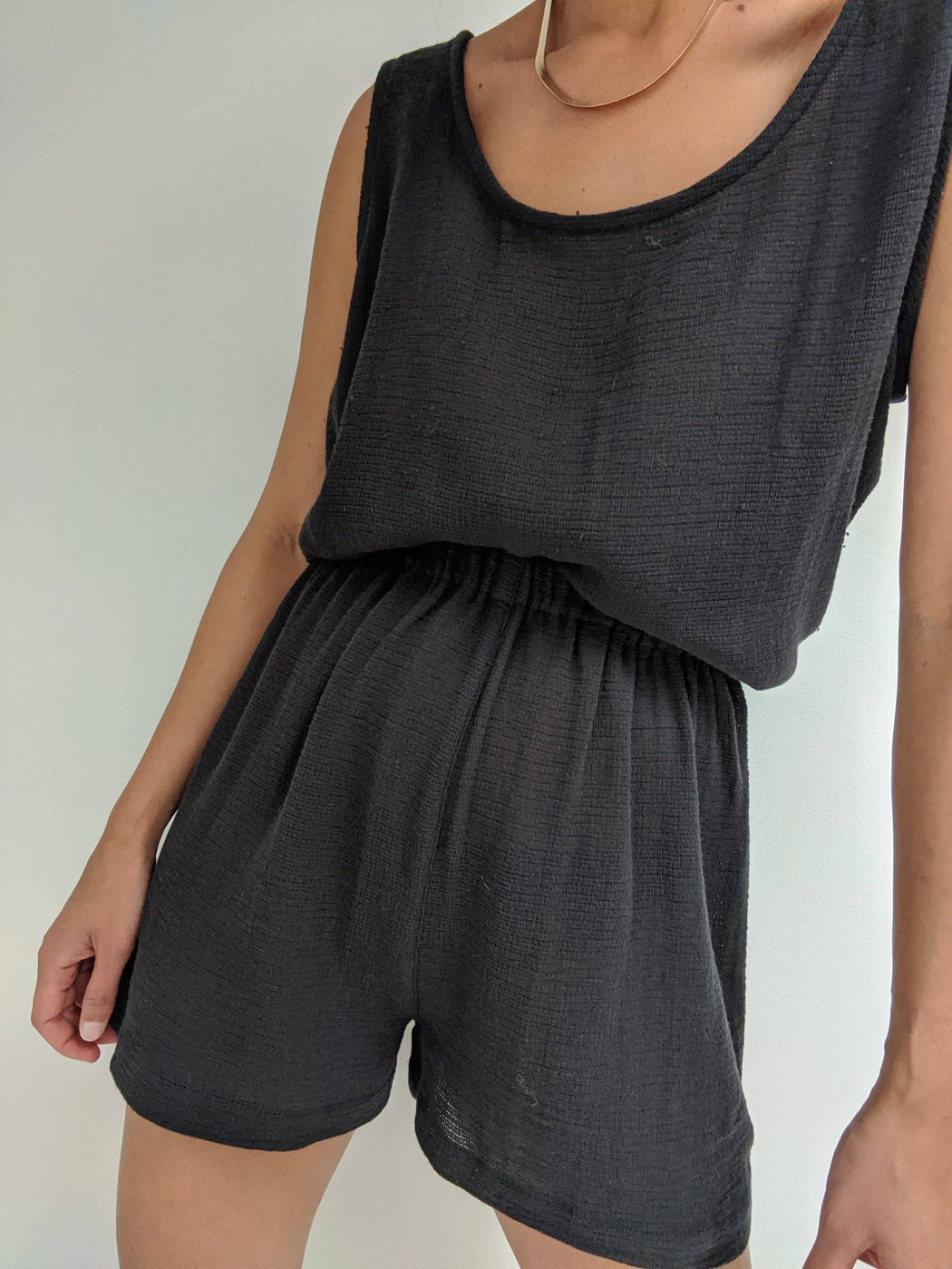 Marni Waffled Cotton Tank | Natural