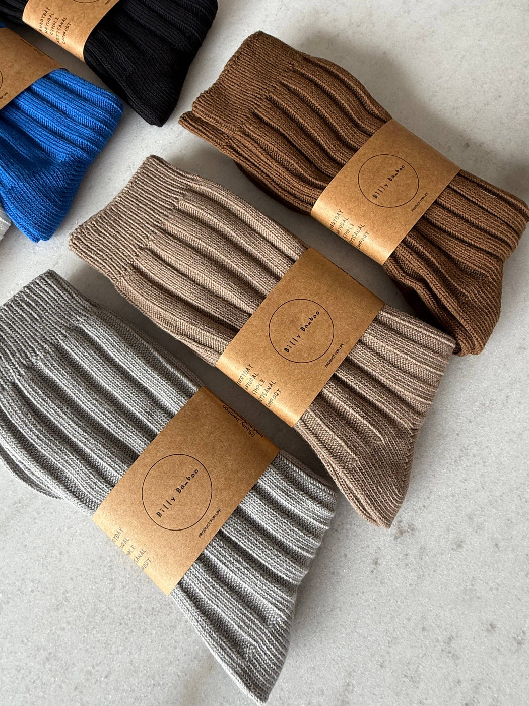 EVERYDAY COTTON RIBBED SOCKS | Mushroom