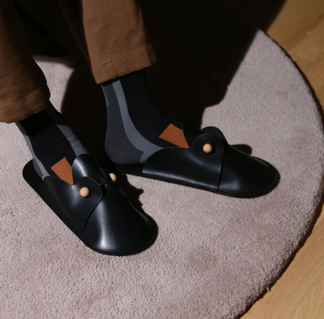 Dotlinesurace | Room Shoe Birdy | Black | Hazel & Rose | Minneapolis