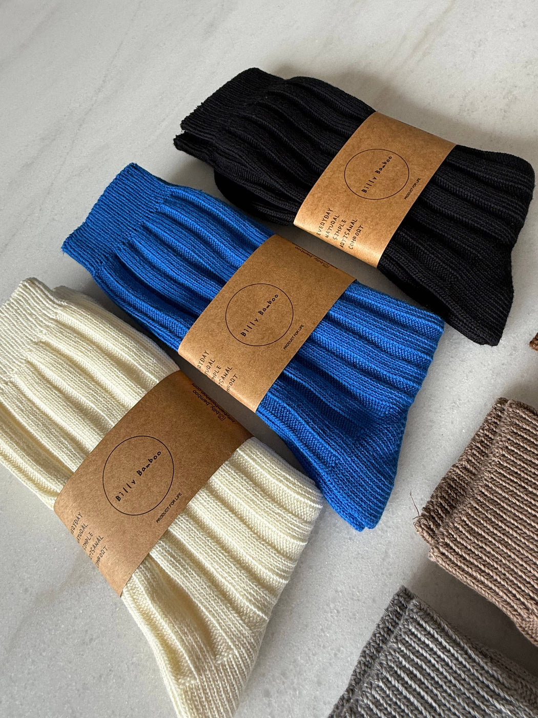 EVERYDAY COTTON RIBBED SOCKS | BRIGHT BLUE