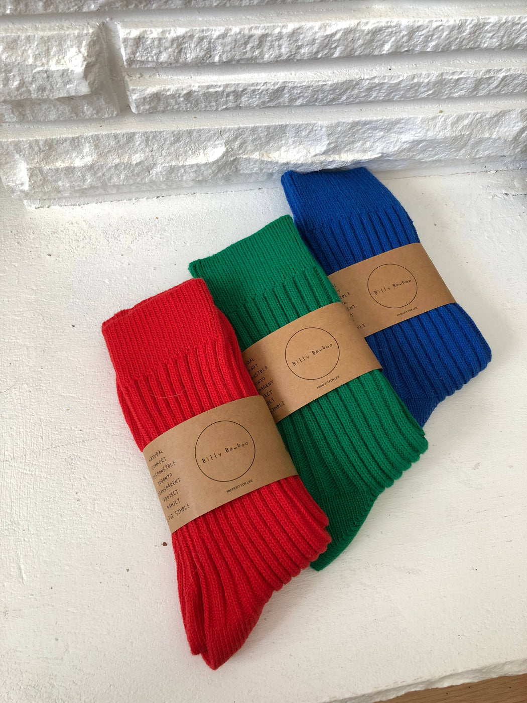RIBBED COTTON HIGH SOCKS | BRIGHT GREEN
