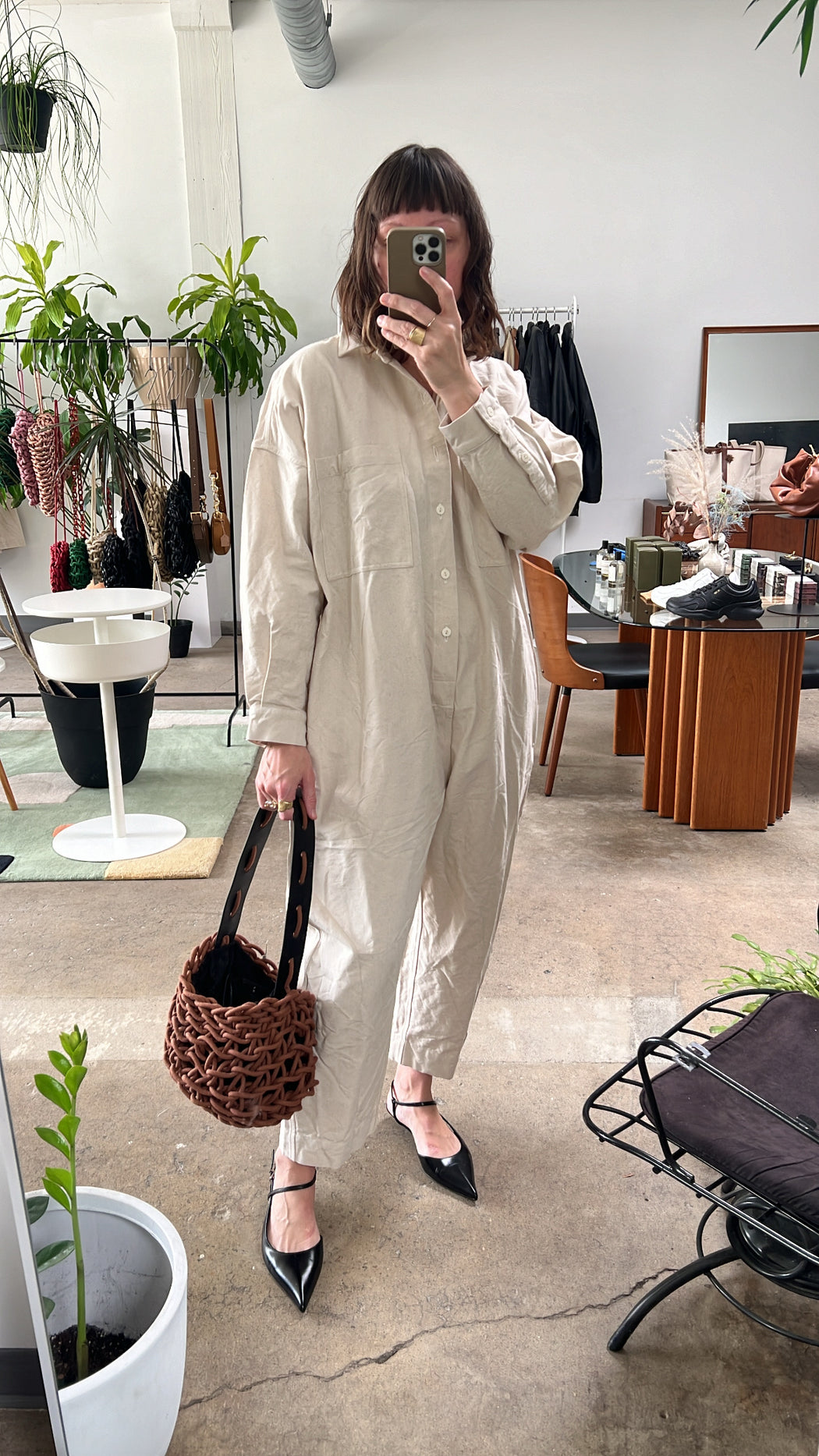 UNDYED CANVAS BOILERSUIT