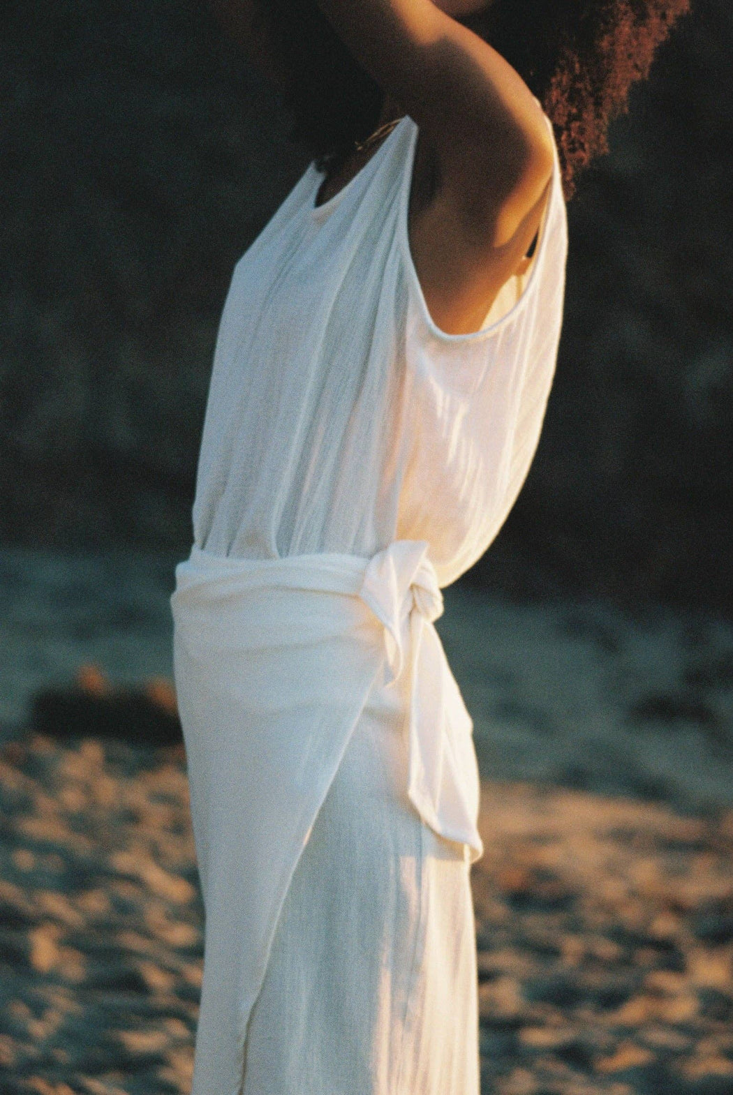 Marni Waffled Cotton Tank | Natural