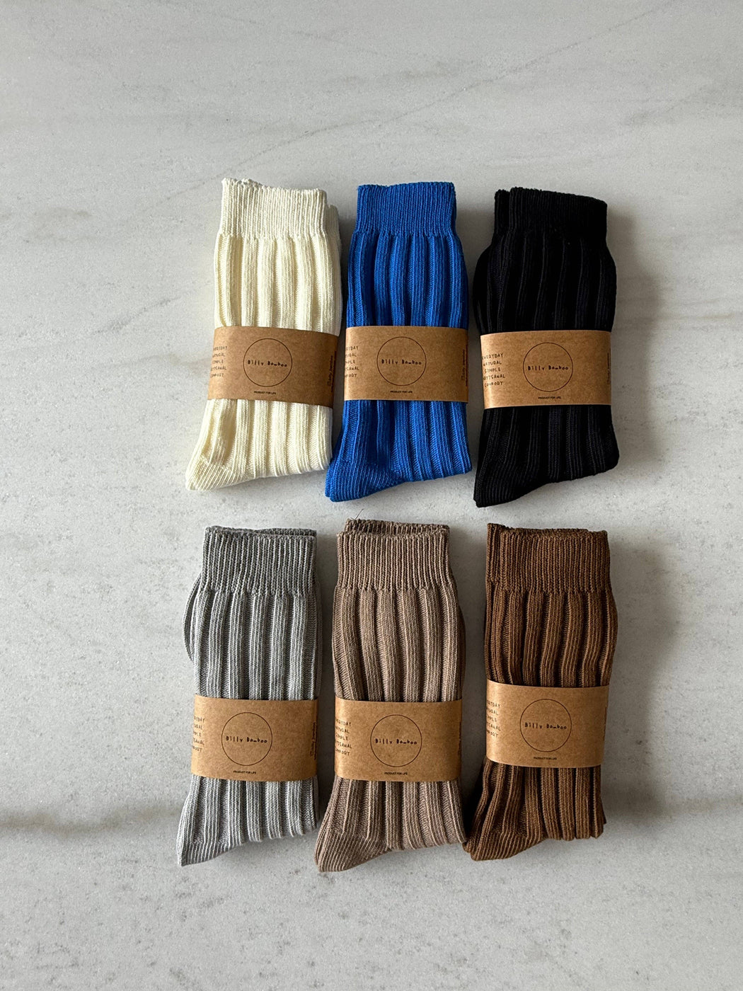 EVERYDAY COTTON RIBBED SOCKS | Mushroom