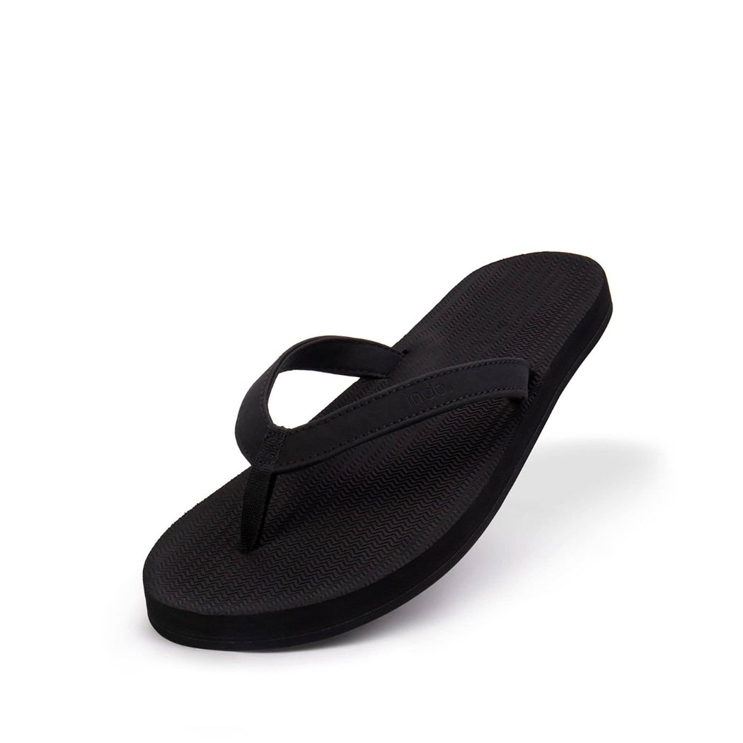 Eco Recycled Soles Flip Flops | Black