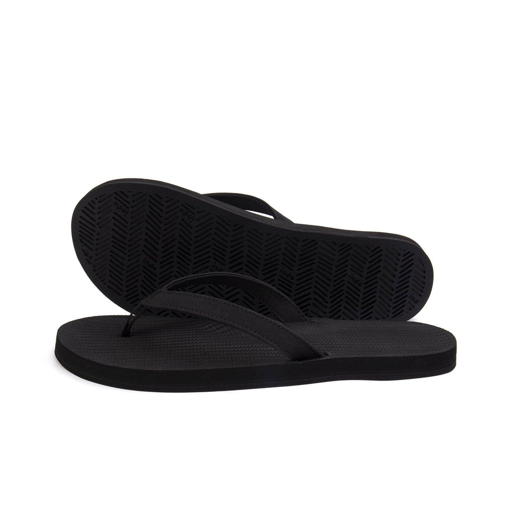 Eco Recycled Soles Flip Flops | Black