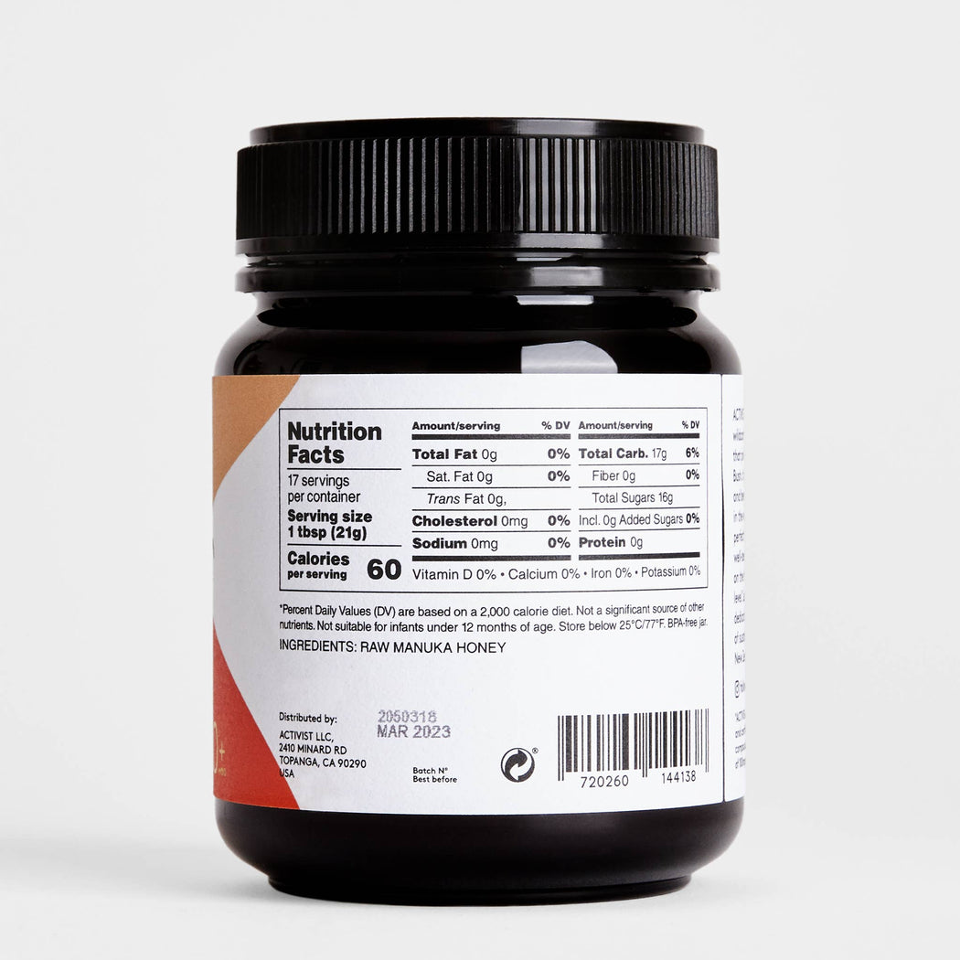 ACTIVIST Culinary 100+ Manuka Honey