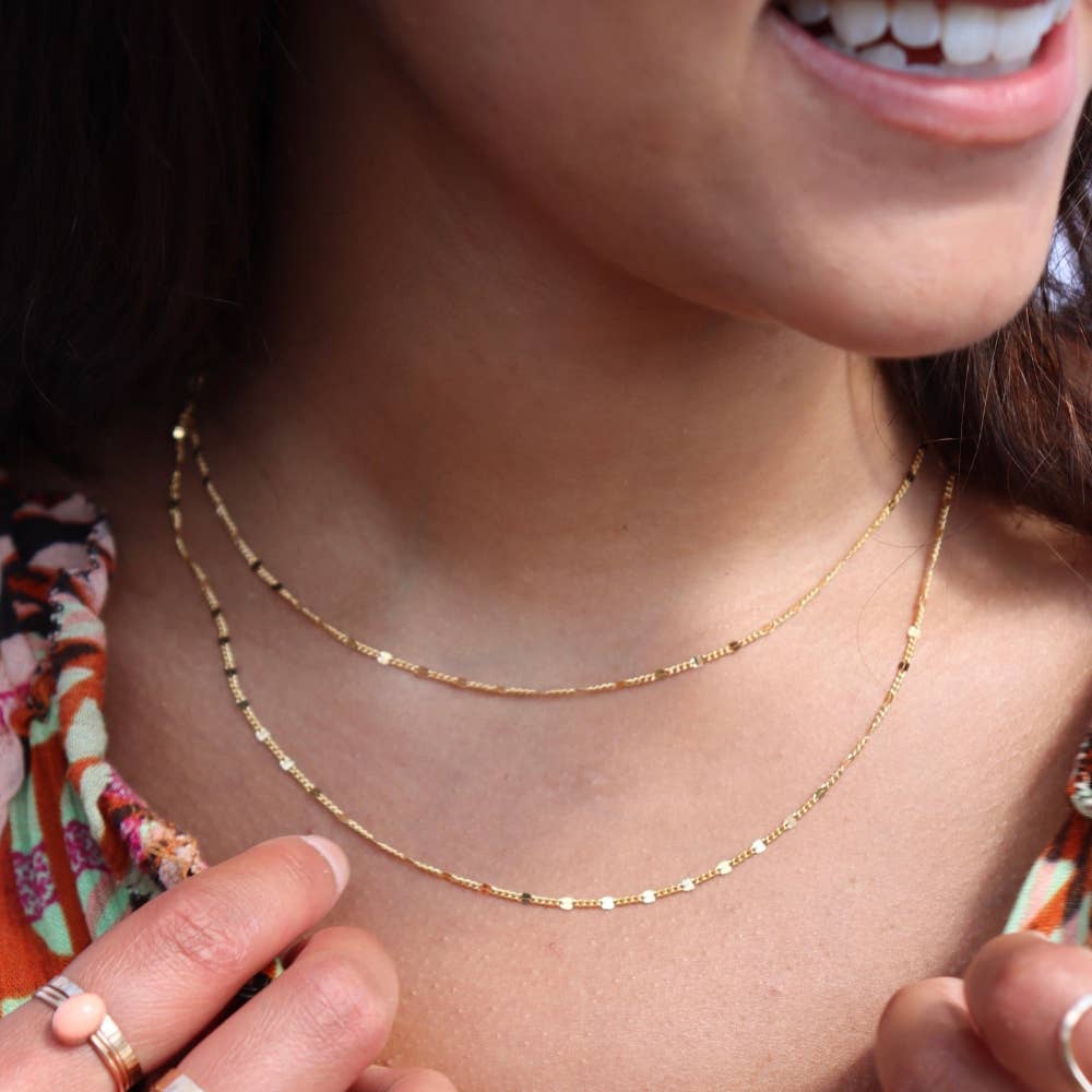 Sunburst Chain | 14k Gold Fill