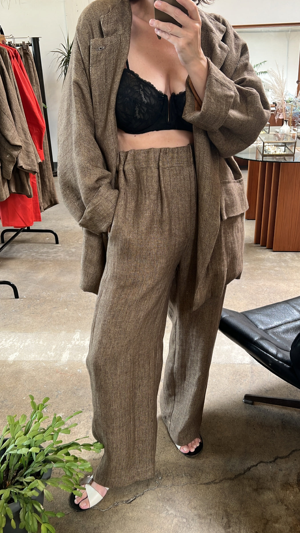Worker Trousers | Herringbone