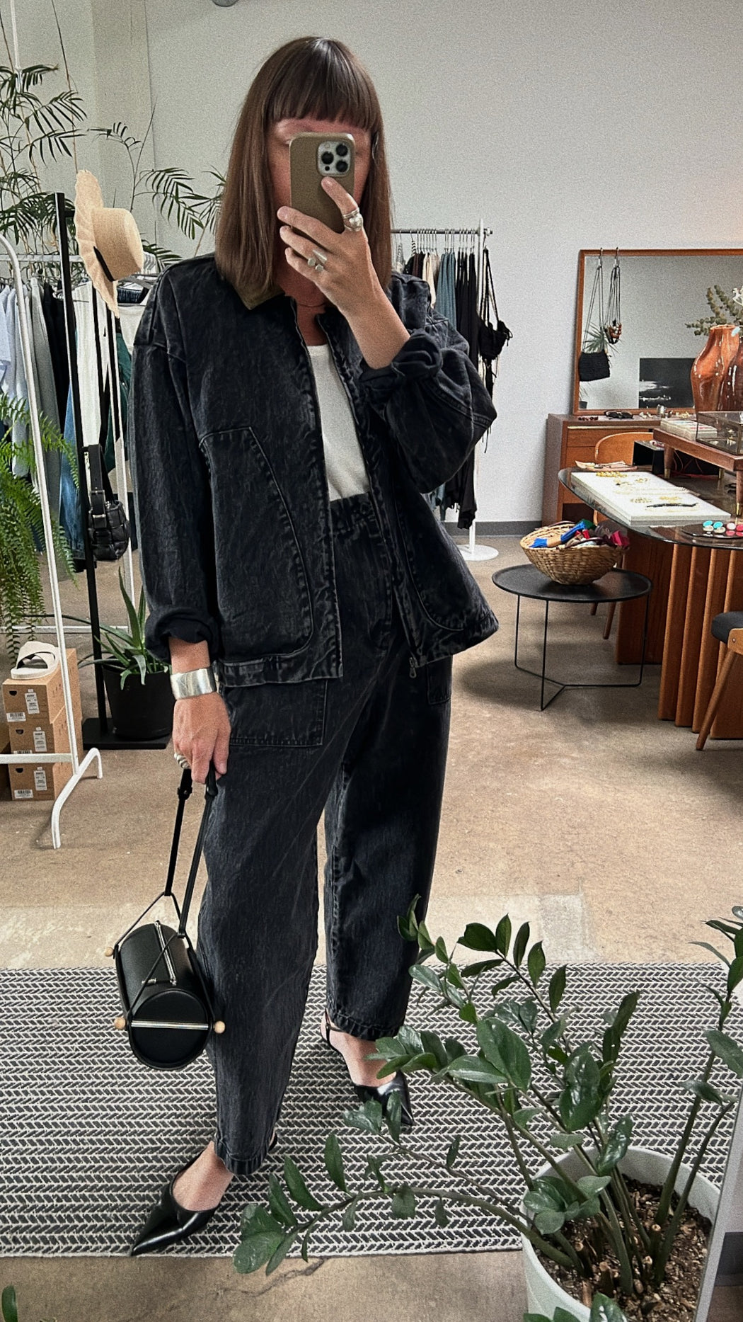 STUDIO COAT | WASHED BLACK