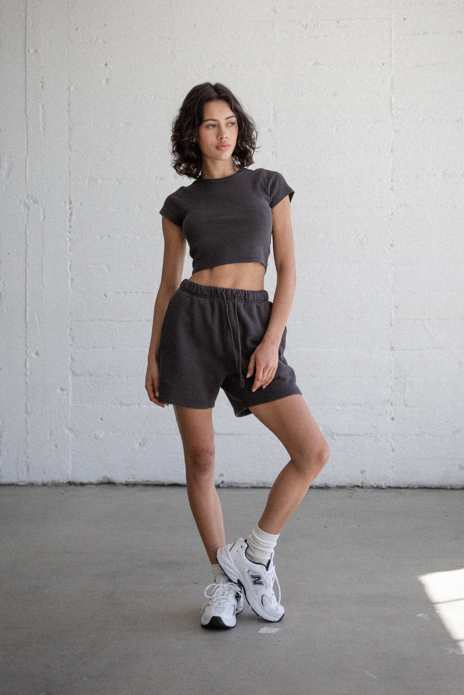 Elwood | Core Sweatshort | Vintage Black | Plus Size | Hazel & Rose | Minneapolis