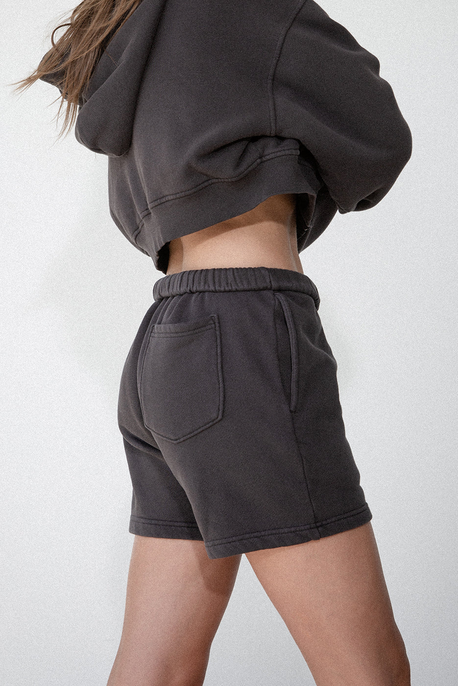 Elwood | Core Sweatshort | Vintage Black | Plus Size | Hazel & Rose | Minneapolis