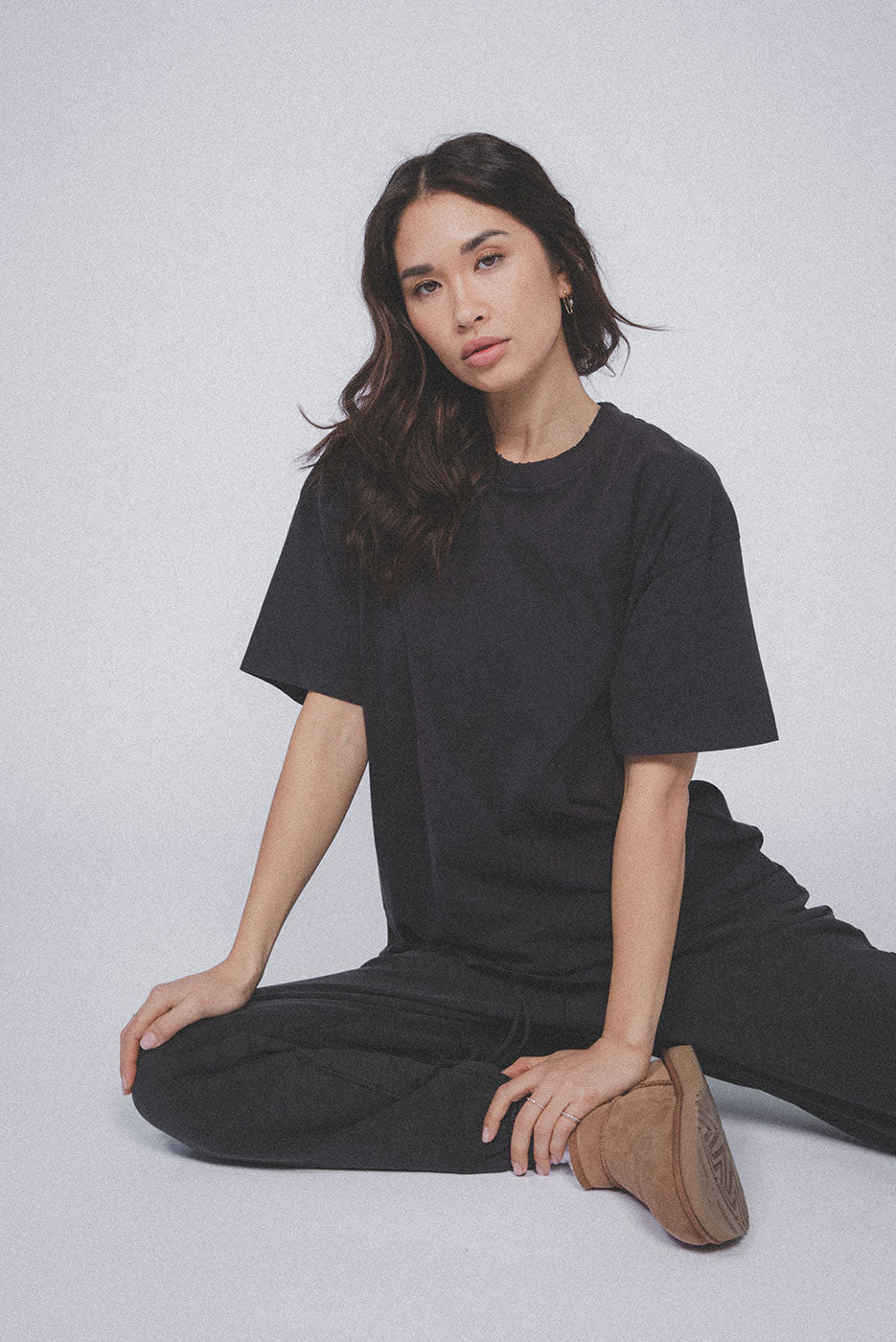 Elwood | Oversized Core Tee | Vintage Black | Plus Size | Hazel & Rose | Minneapolis