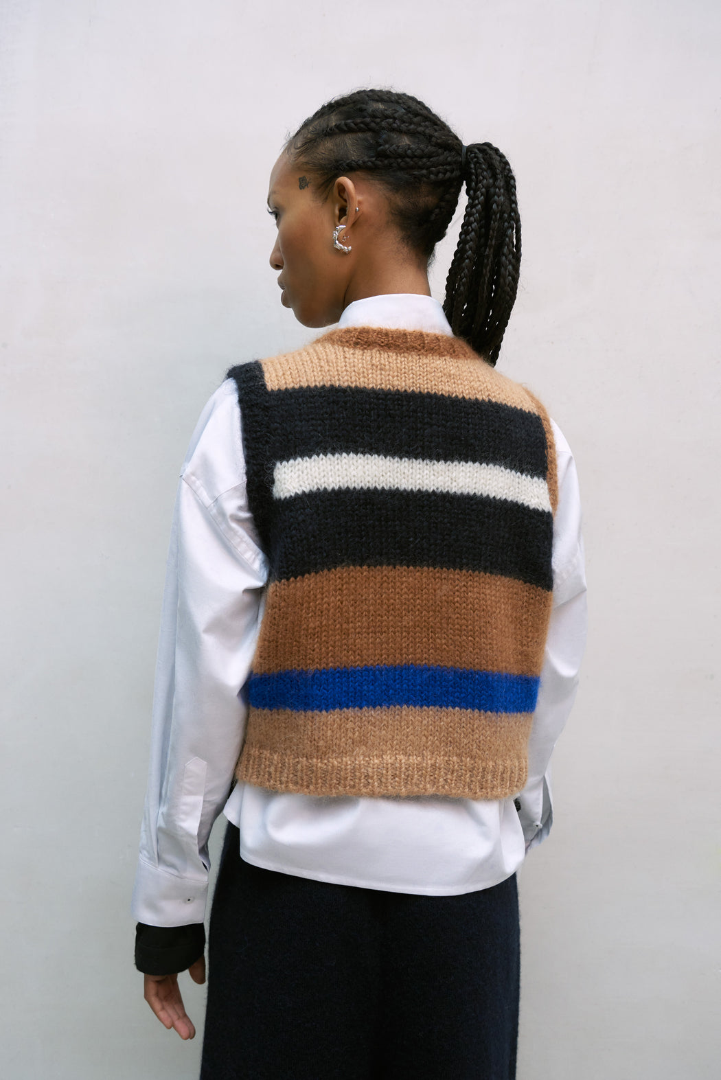 Cordera | MOHAIR STRIPED WAISTCOAT | MULTI | Hazel & Rose | Minneapolis