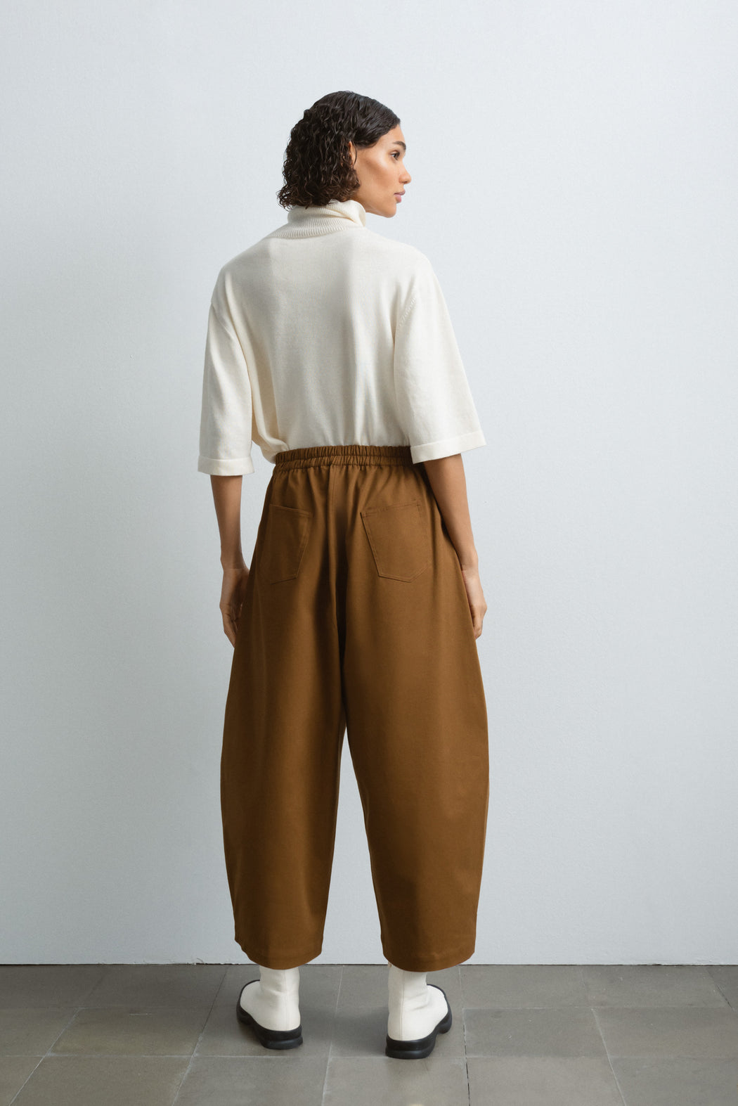 Cordera | SOFT COTTON CURVED PANTS | TOFFEE | Hazel & Rose | Minneapolis