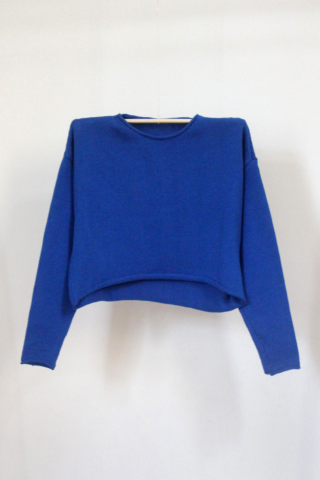 CROP SWEATER | BRIGHT BLUE
