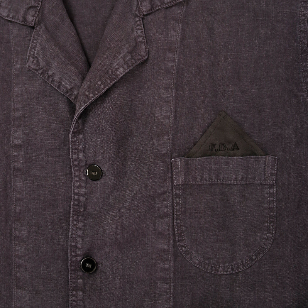 F. D. A. Linen Dinner Jacket | Black Sesame
