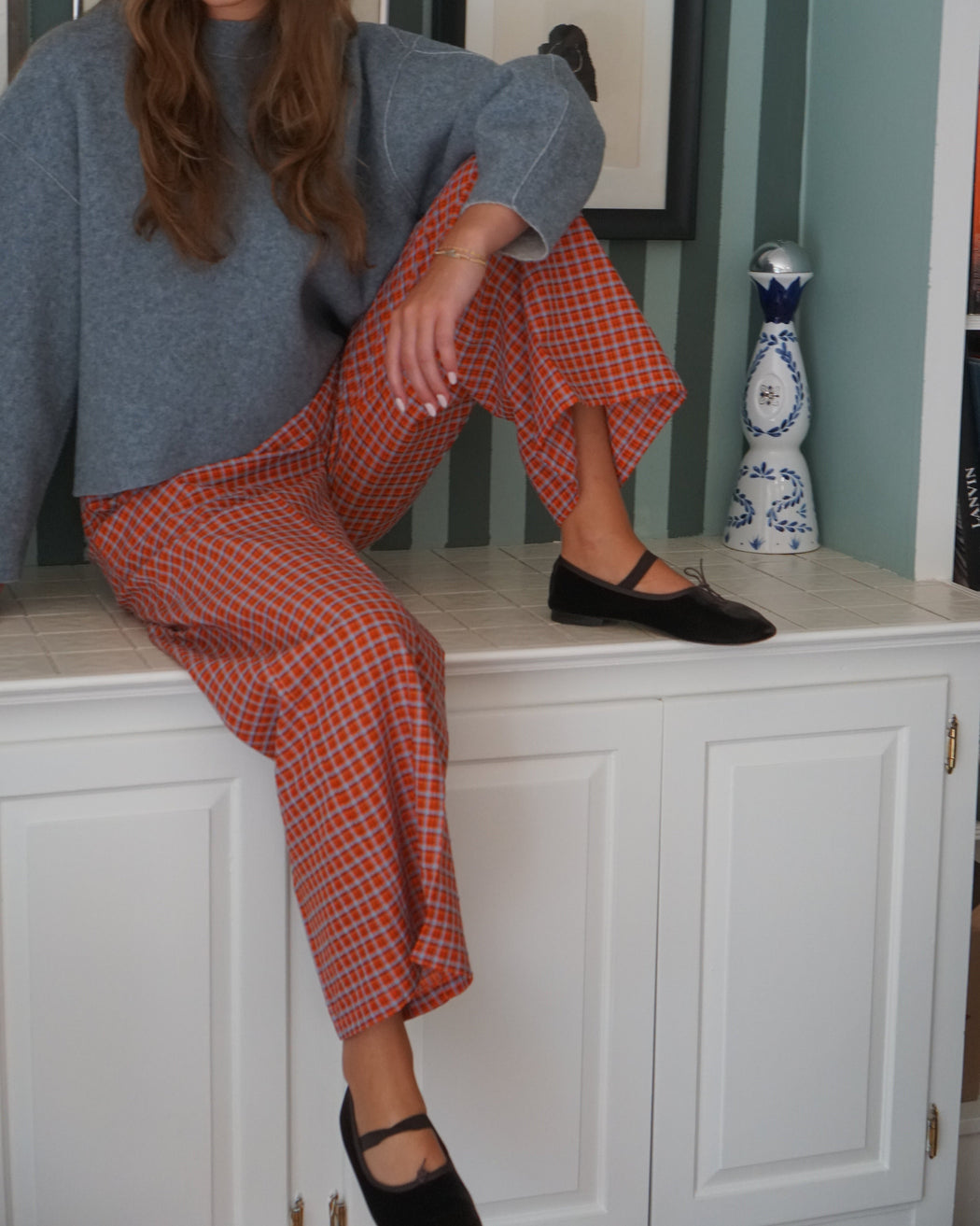 ORGANDY PLAID SUNDAY PANT