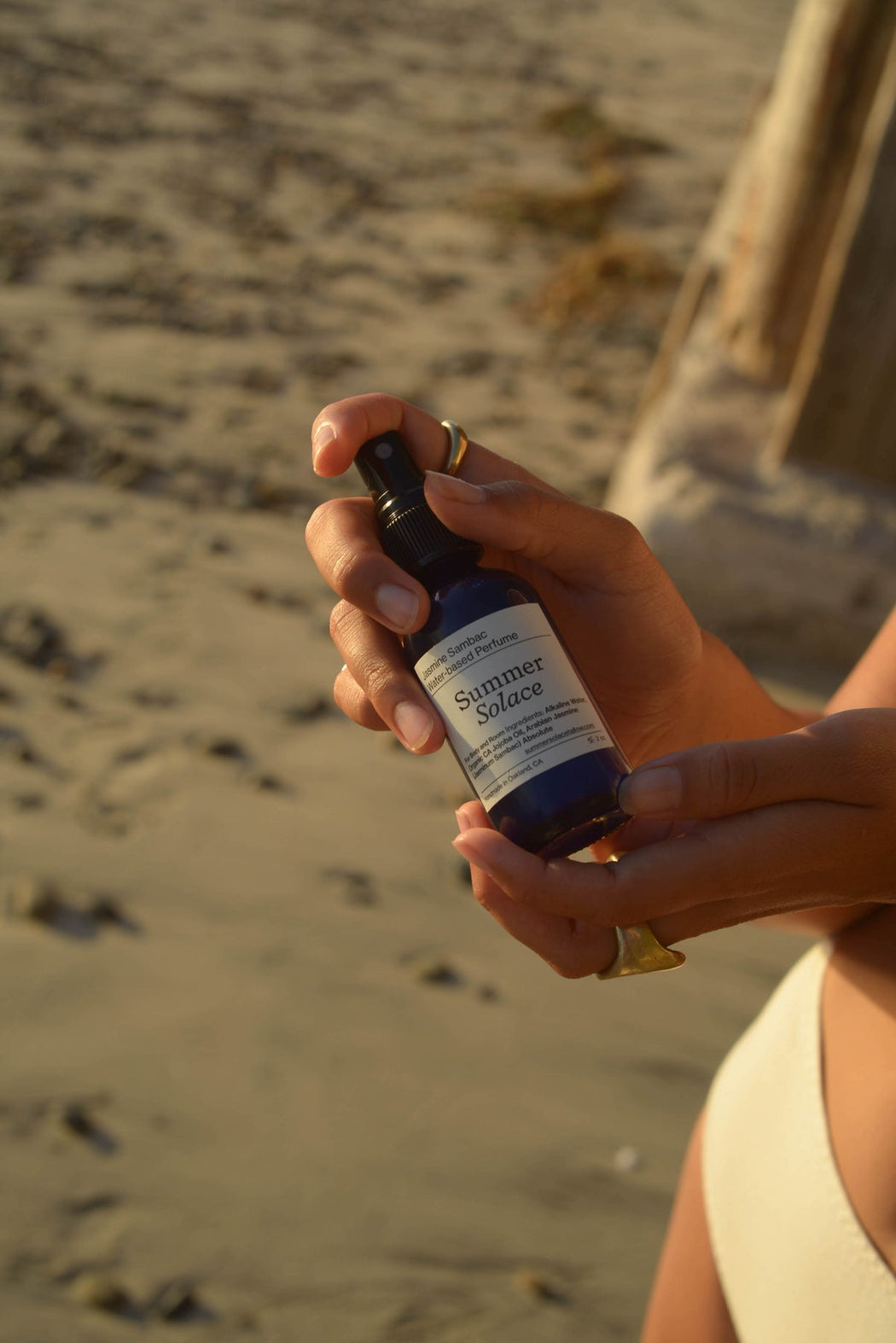 Summer Solace | Water-Based Perfume Mist | Jasmine Sambac (with Rose Ormus) | Hazel & Rose | Minneapolis