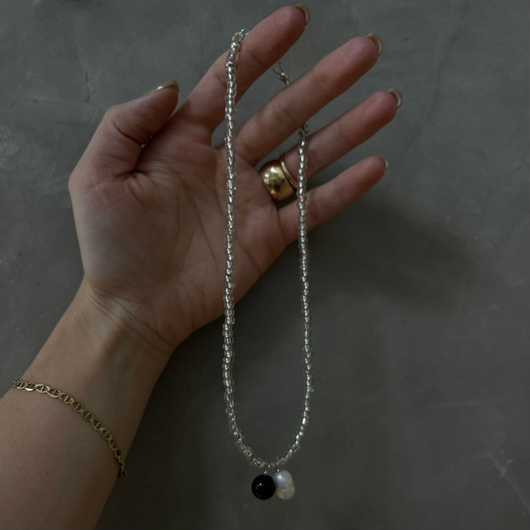 DUO DROP NECKLACE