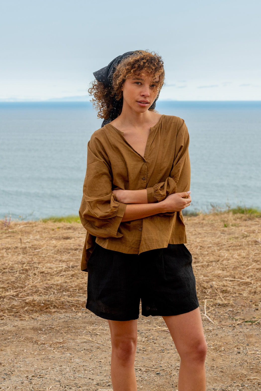 World Of Crow | Oversized Shirt | Dusty Brown | Plus Size | Hazel & Rose | Minneapolis