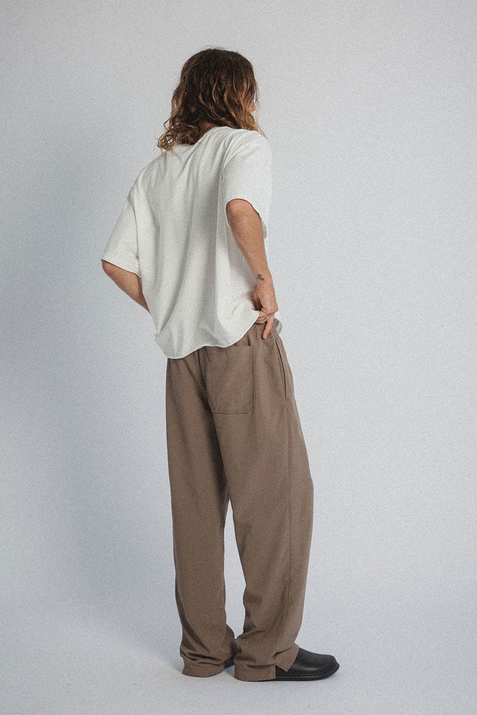 DUME NYLON PANT | DULL BROWN