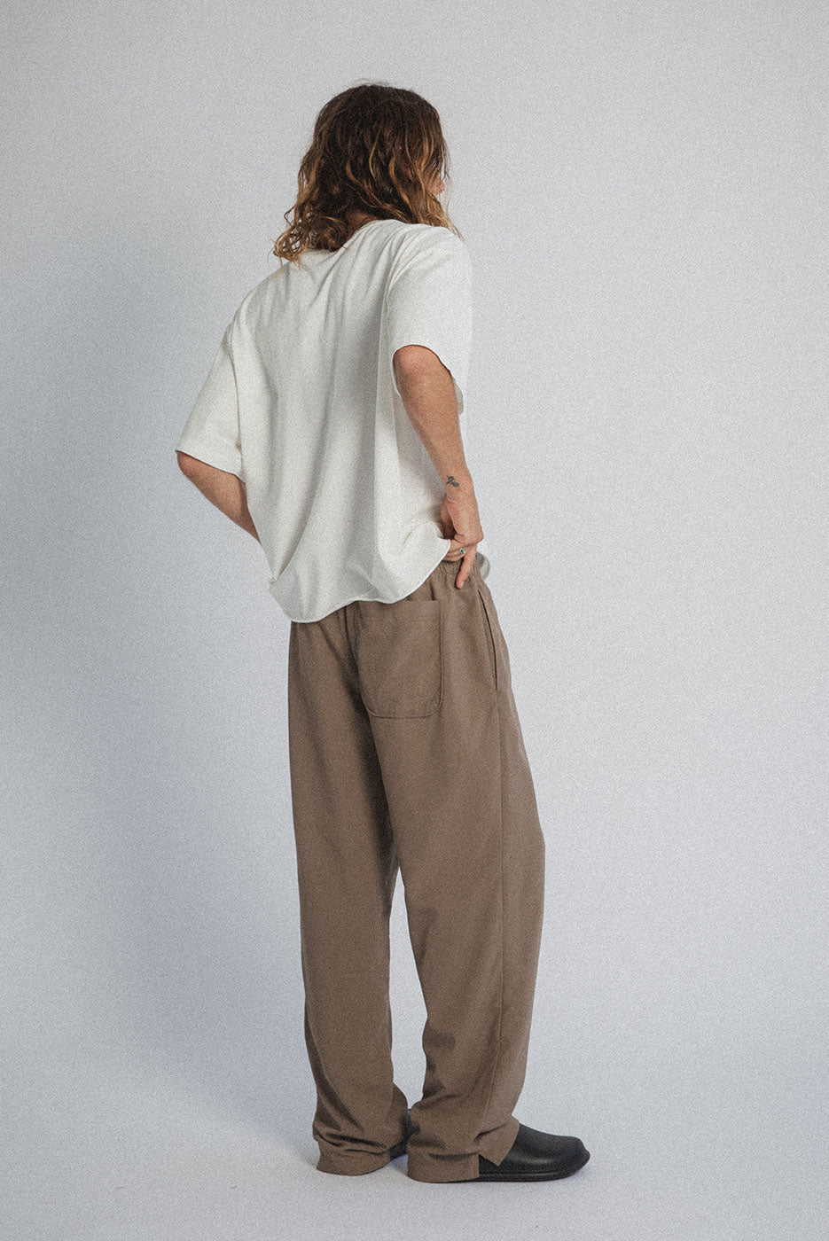 DUME NYLON PANT | DULL BROWN