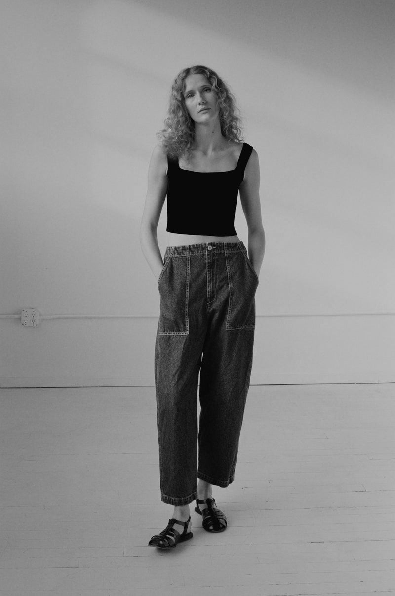 PAINTER PANT DENIM | WASHED BLACK