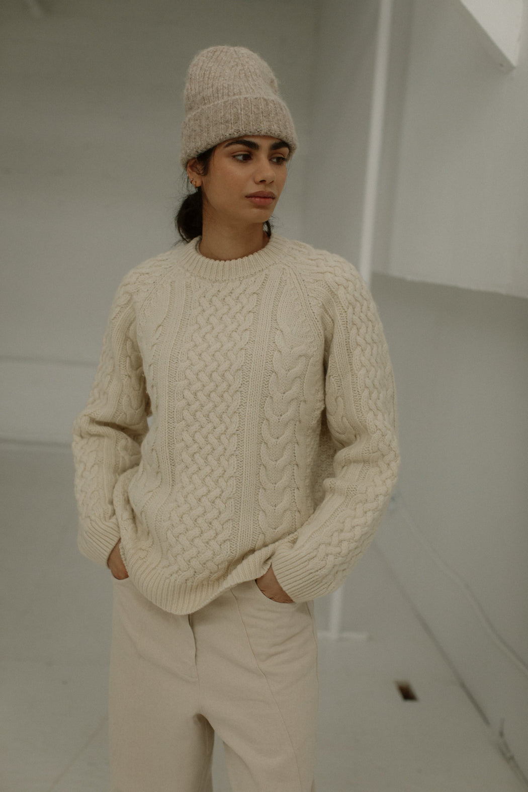 Bare Knitwear | Harbour Beanie | Wheat | Hazel & Rose | Minneapolis