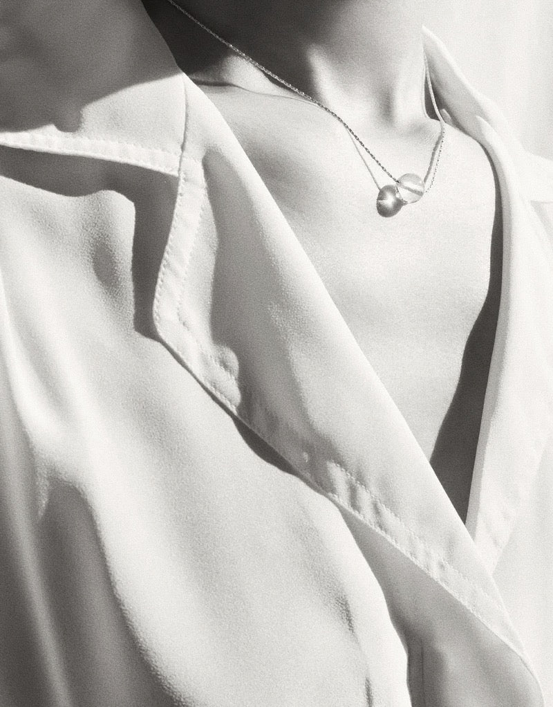 Minimal Ball NECKLACE | CLEAR AIR