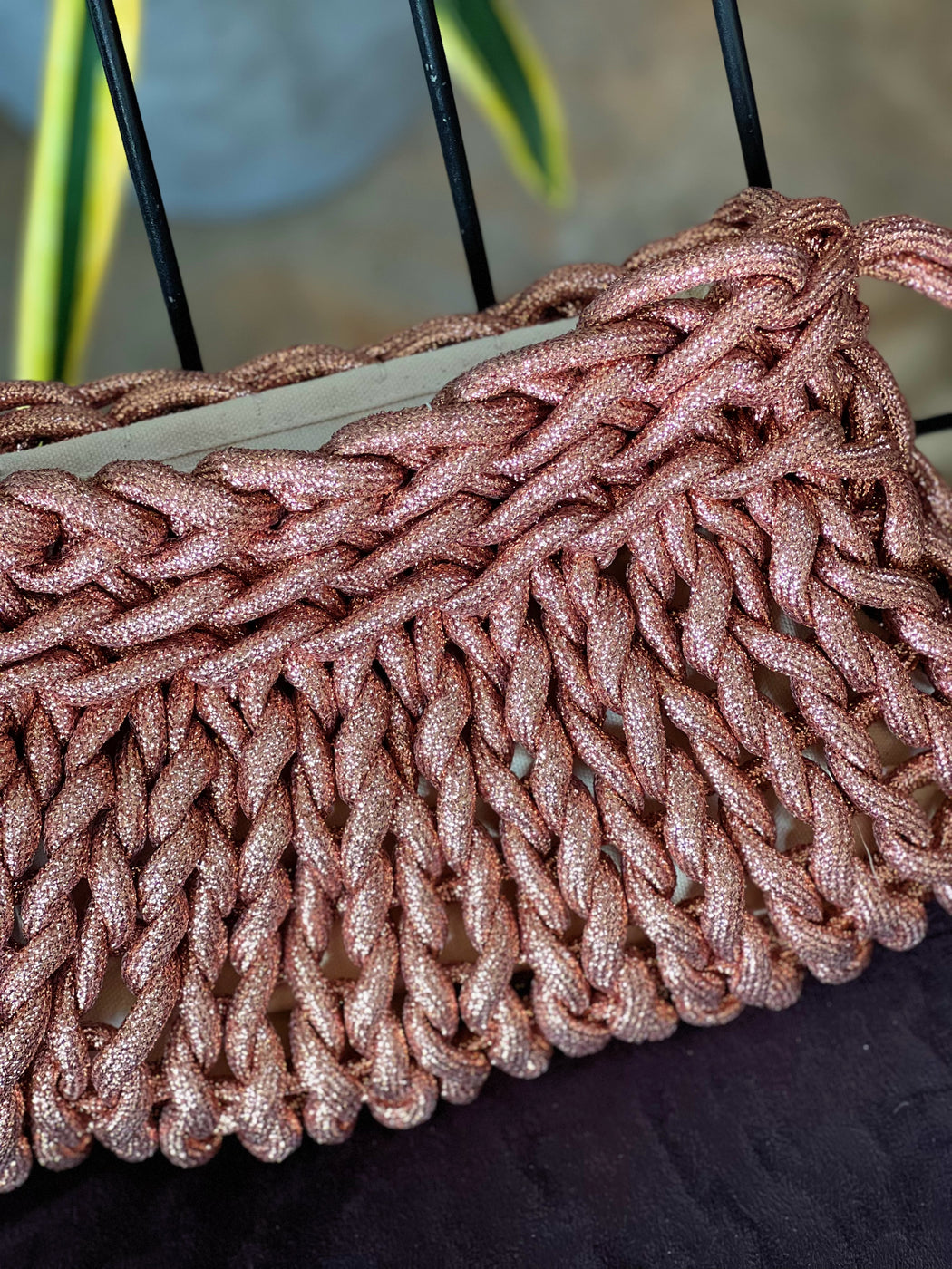 Susi Clutch | Copper Lurex