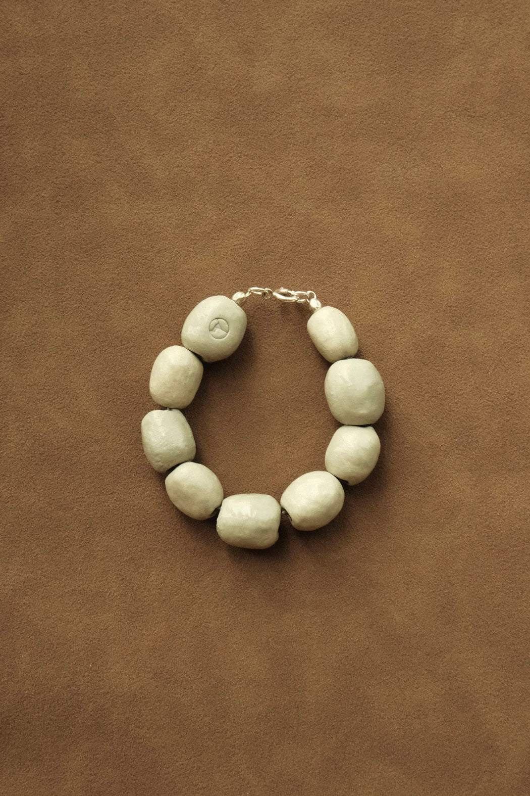 Kalamata Beaded Porcelain Bracelet | Sand