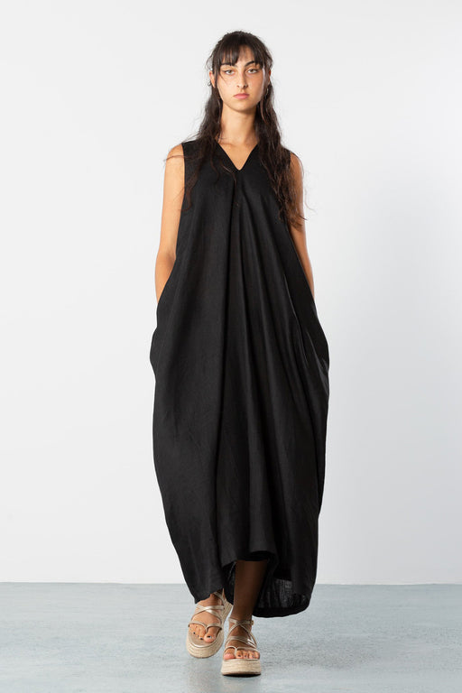 Limo | V-Neck Dress | Black | Hazel & Rose | Minneapolis