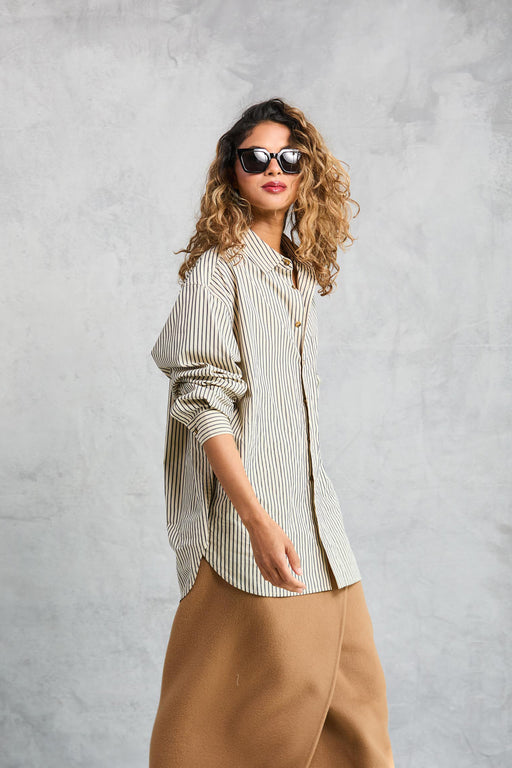 Repeat Shirt | Khaki Stripe