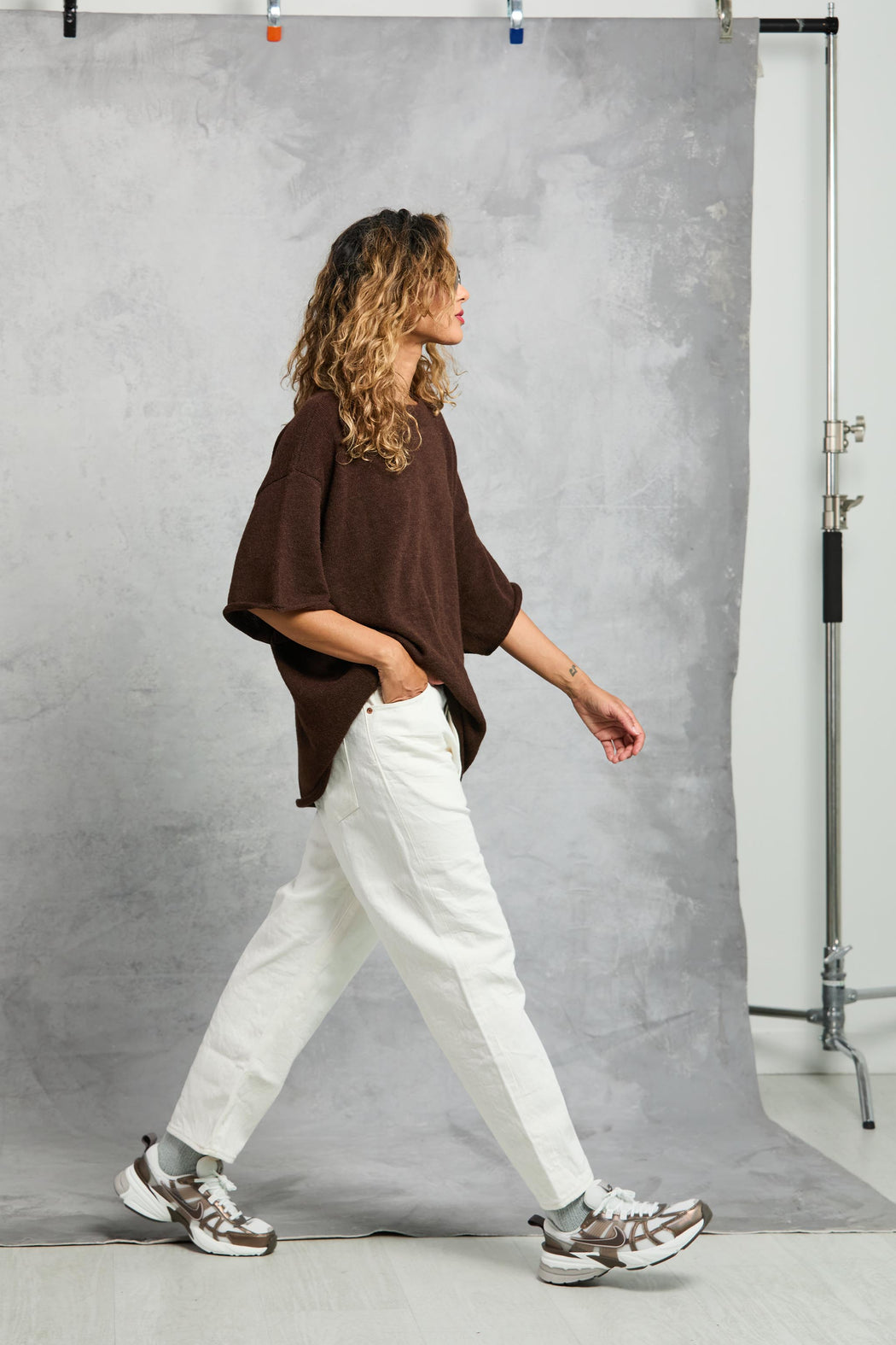 Boyfriend Knit Tee | Cocoa