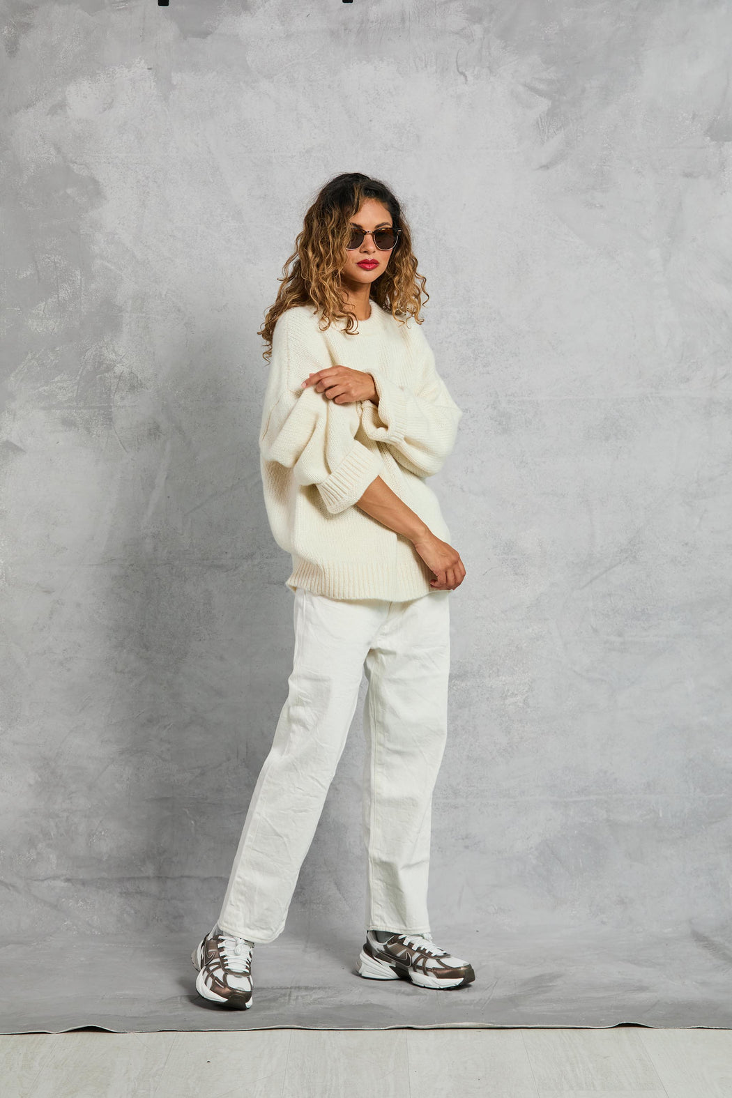 Boyfriend Sweater | Cream