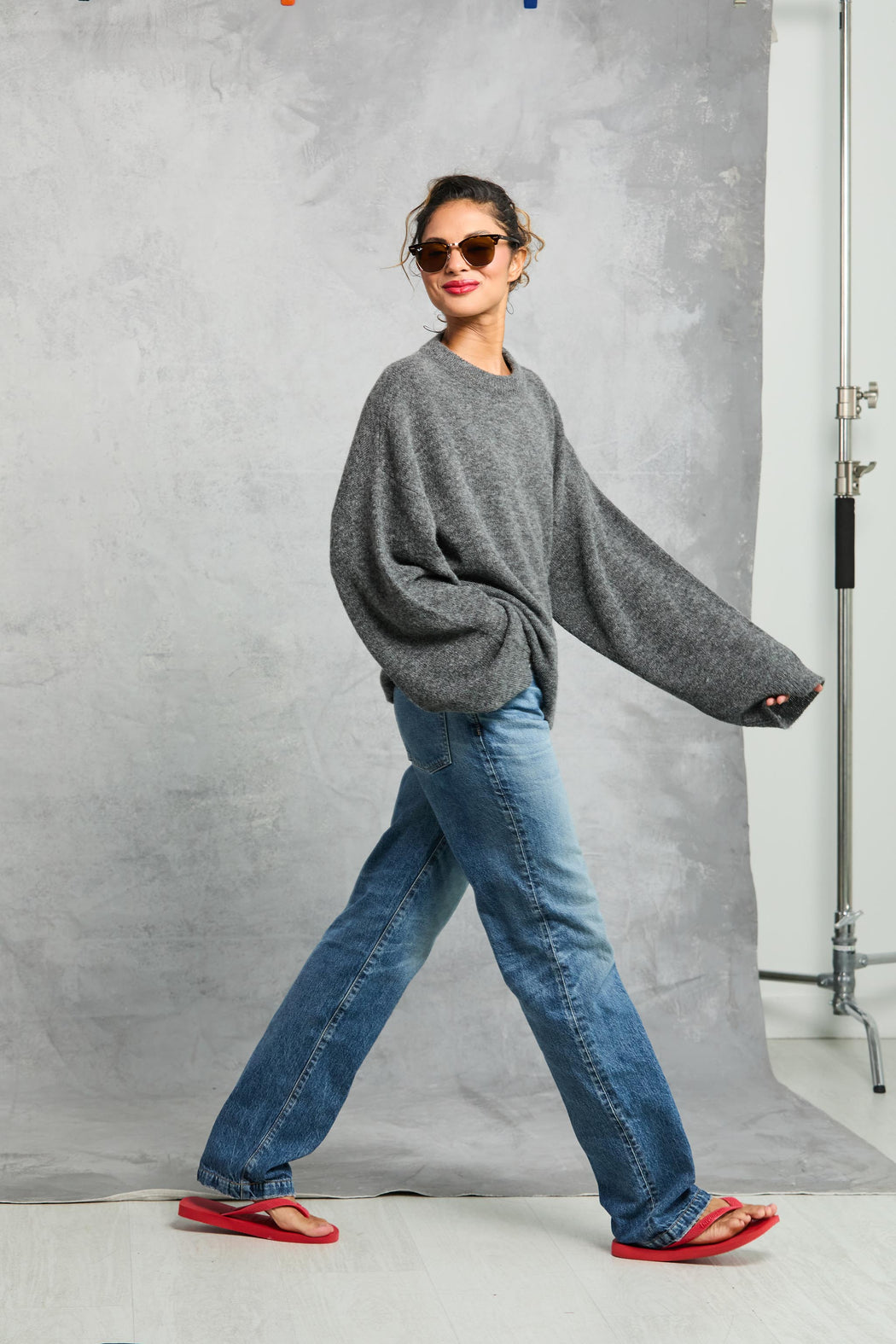 Cropped Jumper | Charcoal