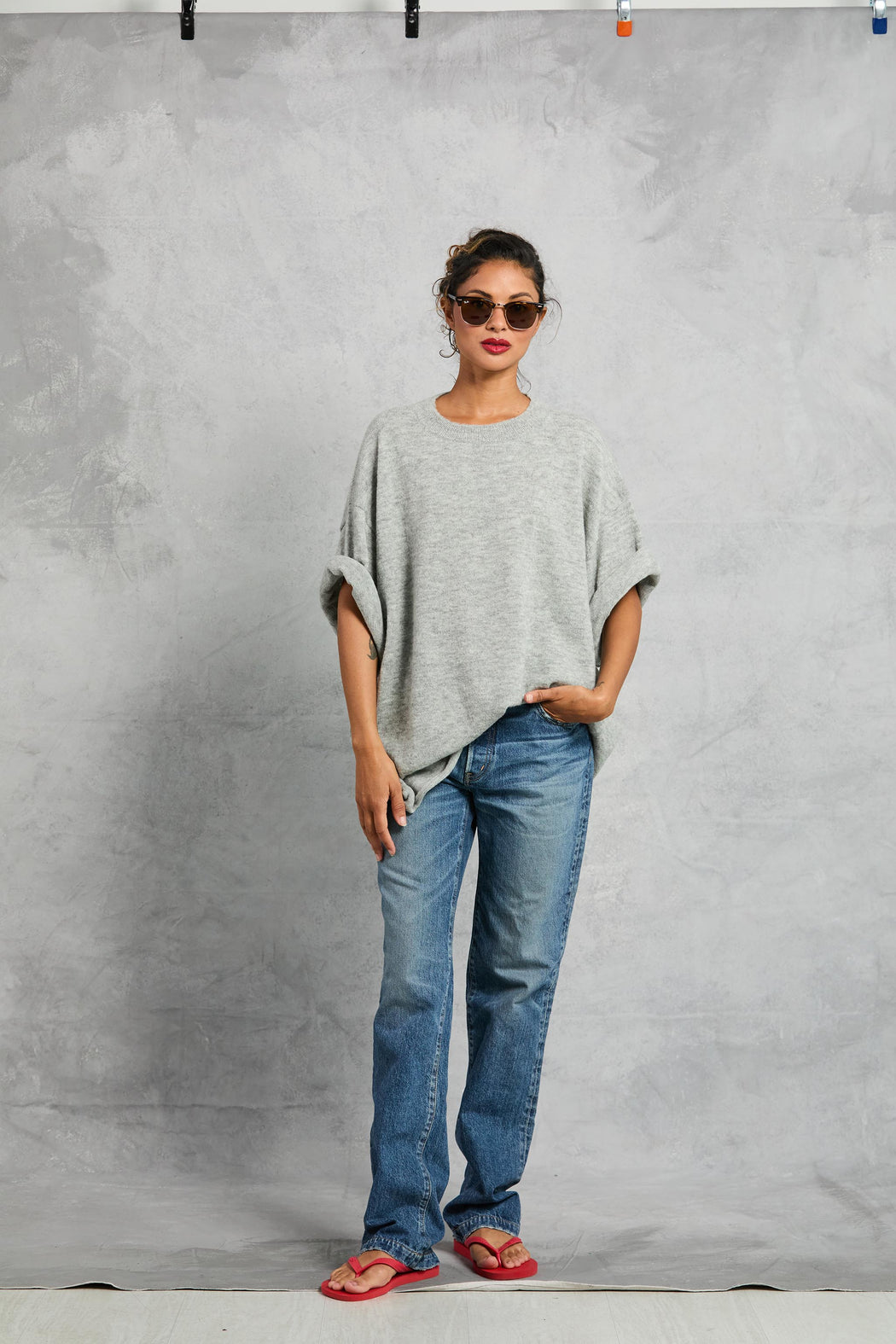 Boyfriend Knit Tee | Heather