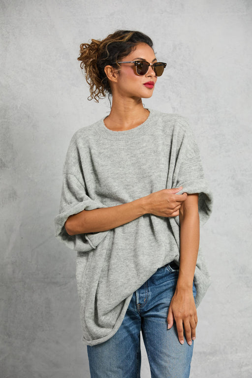 Boyfriend Knit Tee | Heather