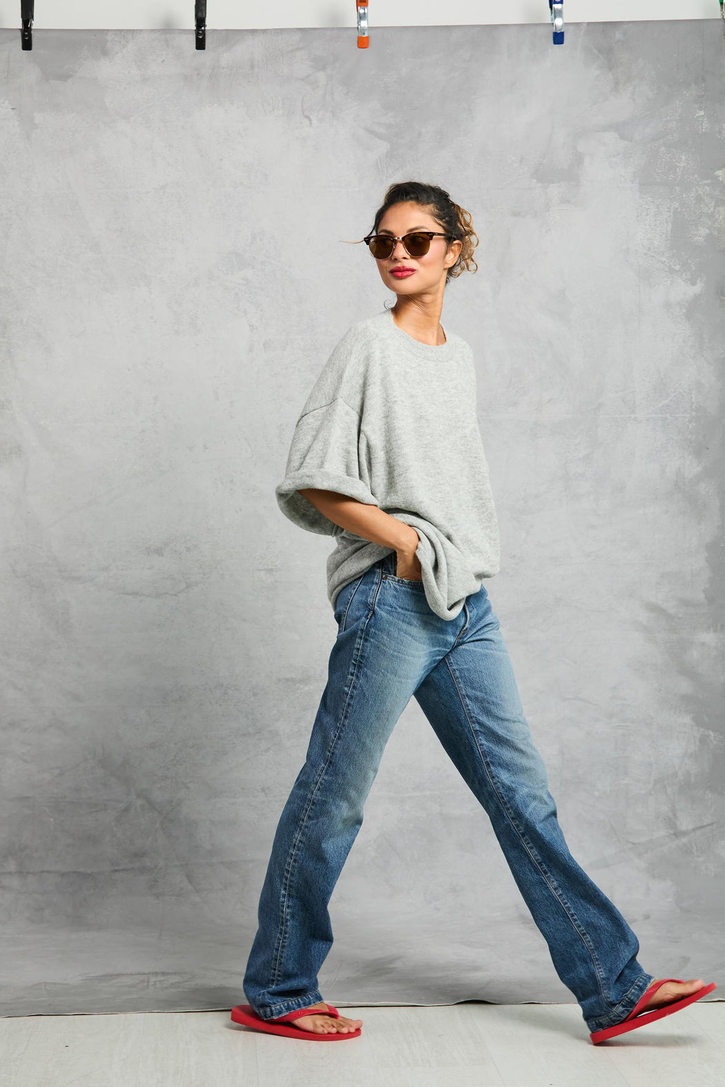 Boyfriend Knit Tee | Heather