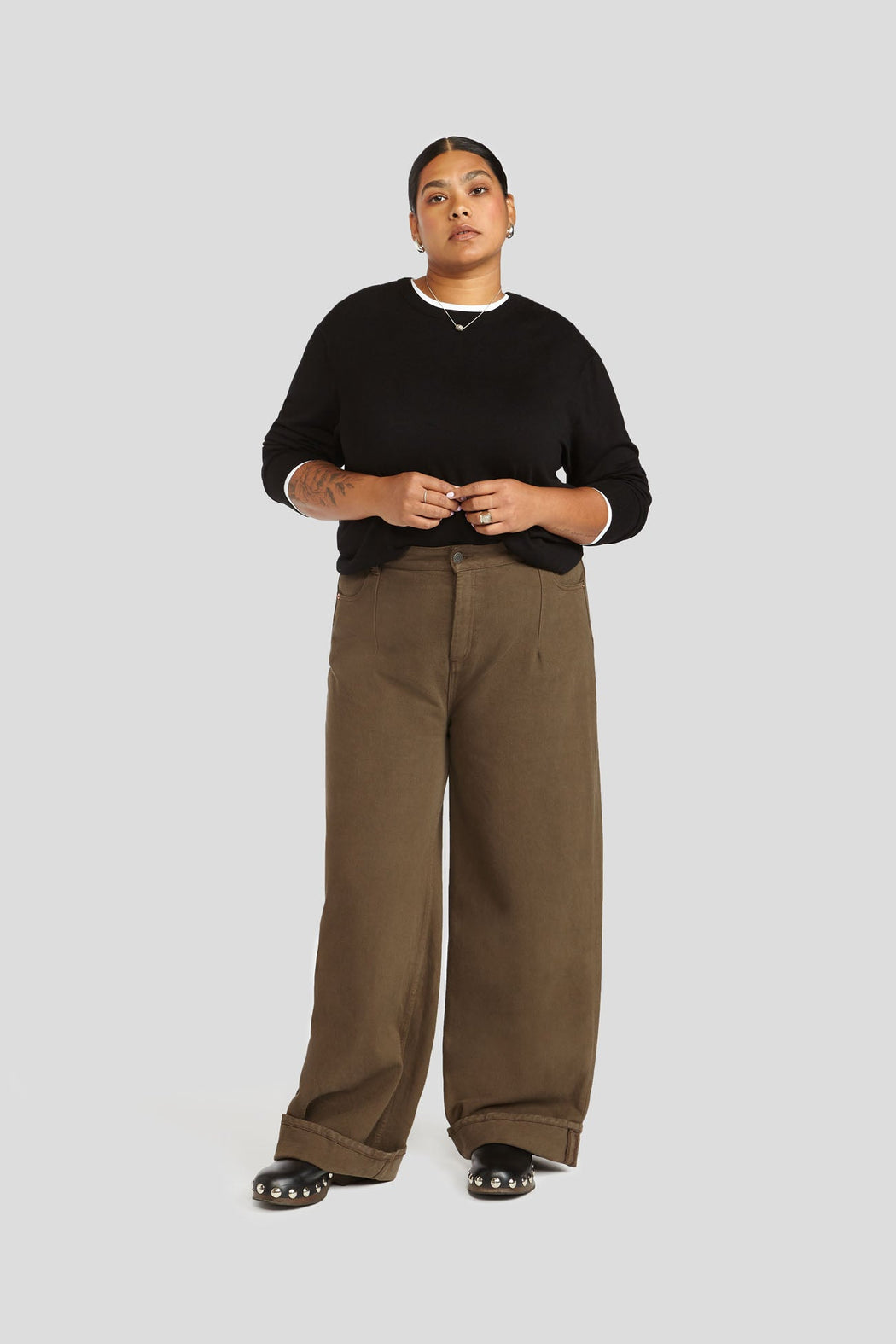 Decade | Noel Trouser | Espresso | Plus Size | Hazel & Rose | Minneapolis