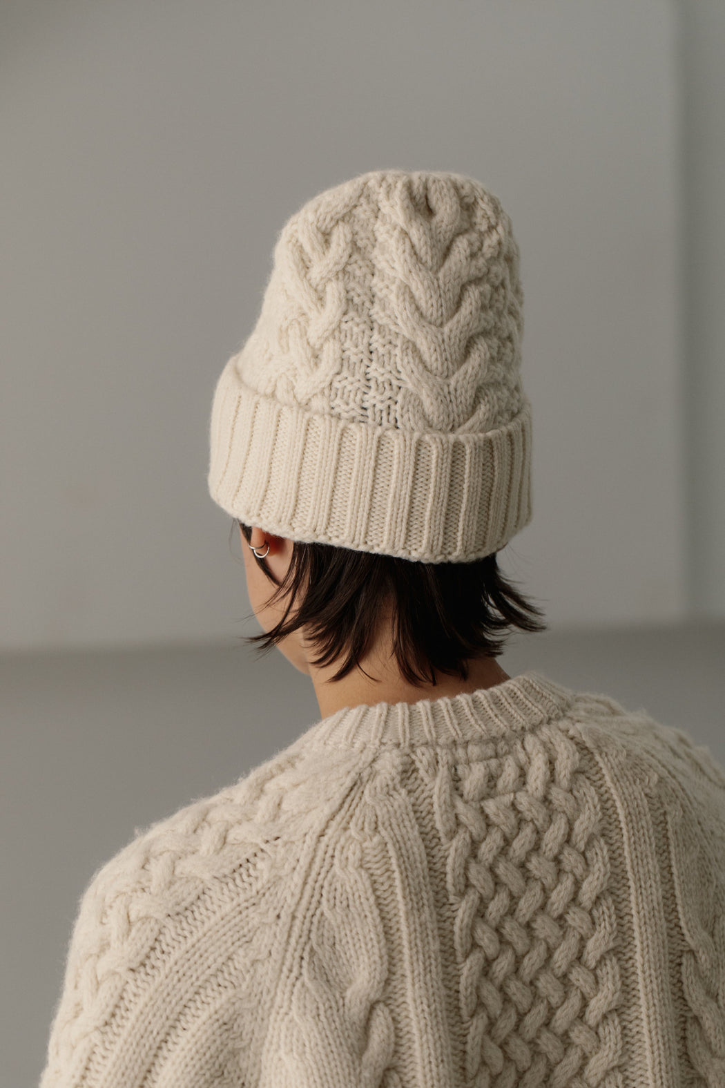 Bare Knitwear | Porteau Cable Beanie | Ecru | Hazel & Rose | Minneapolis